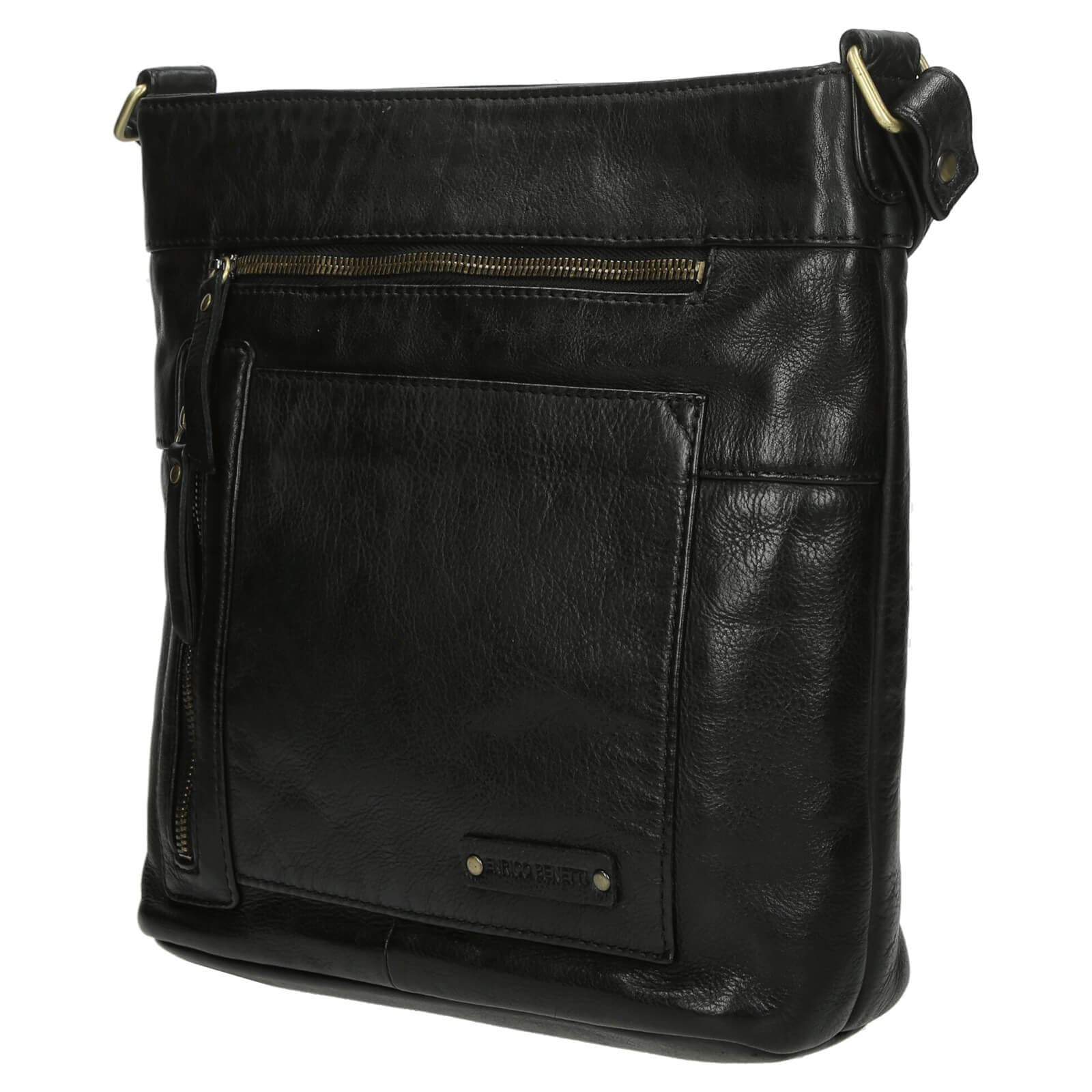 Kožená crossbody kabelka Enrico Benetti Eva, černá 2