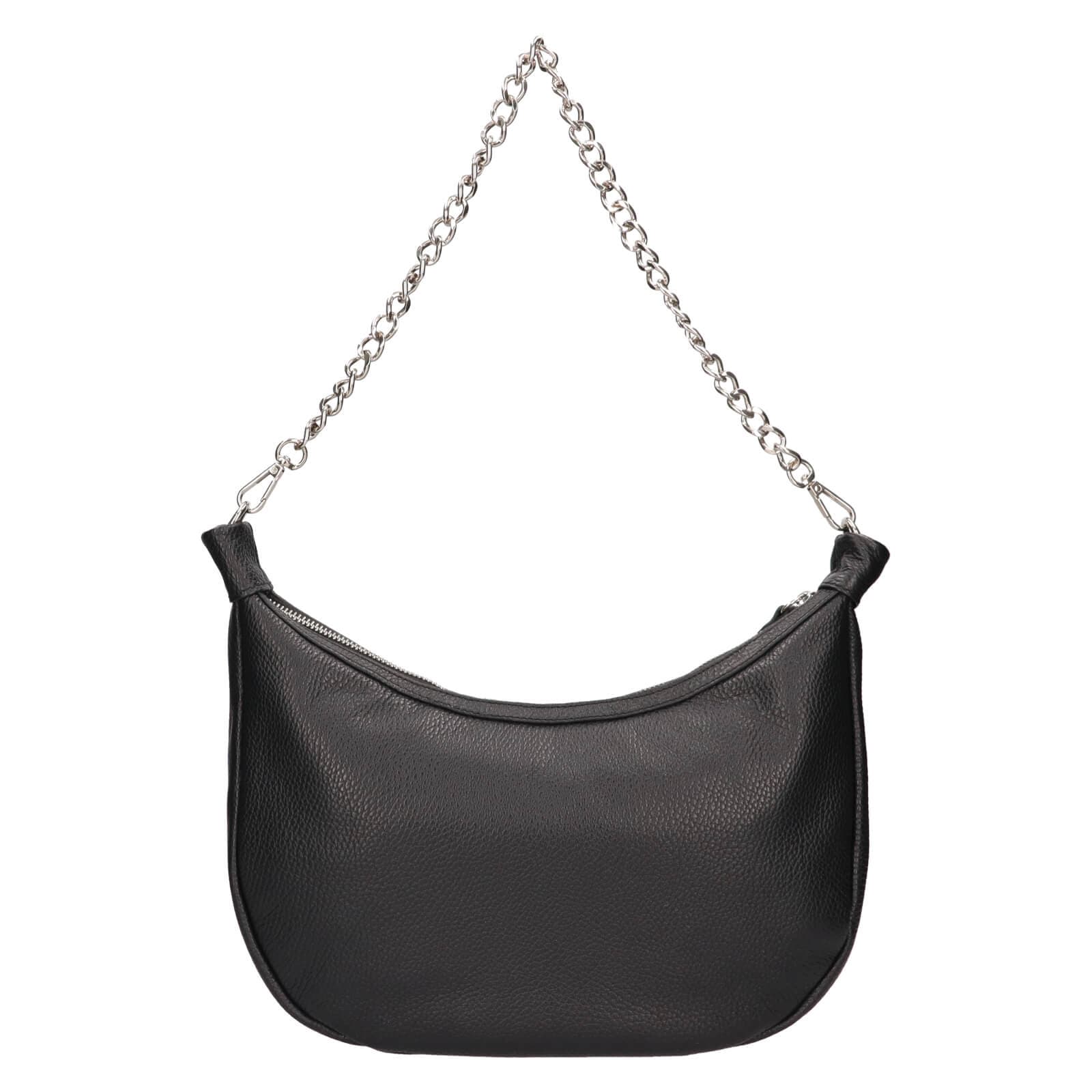 Kožená kabelka Facebag Gisela, černá 3
