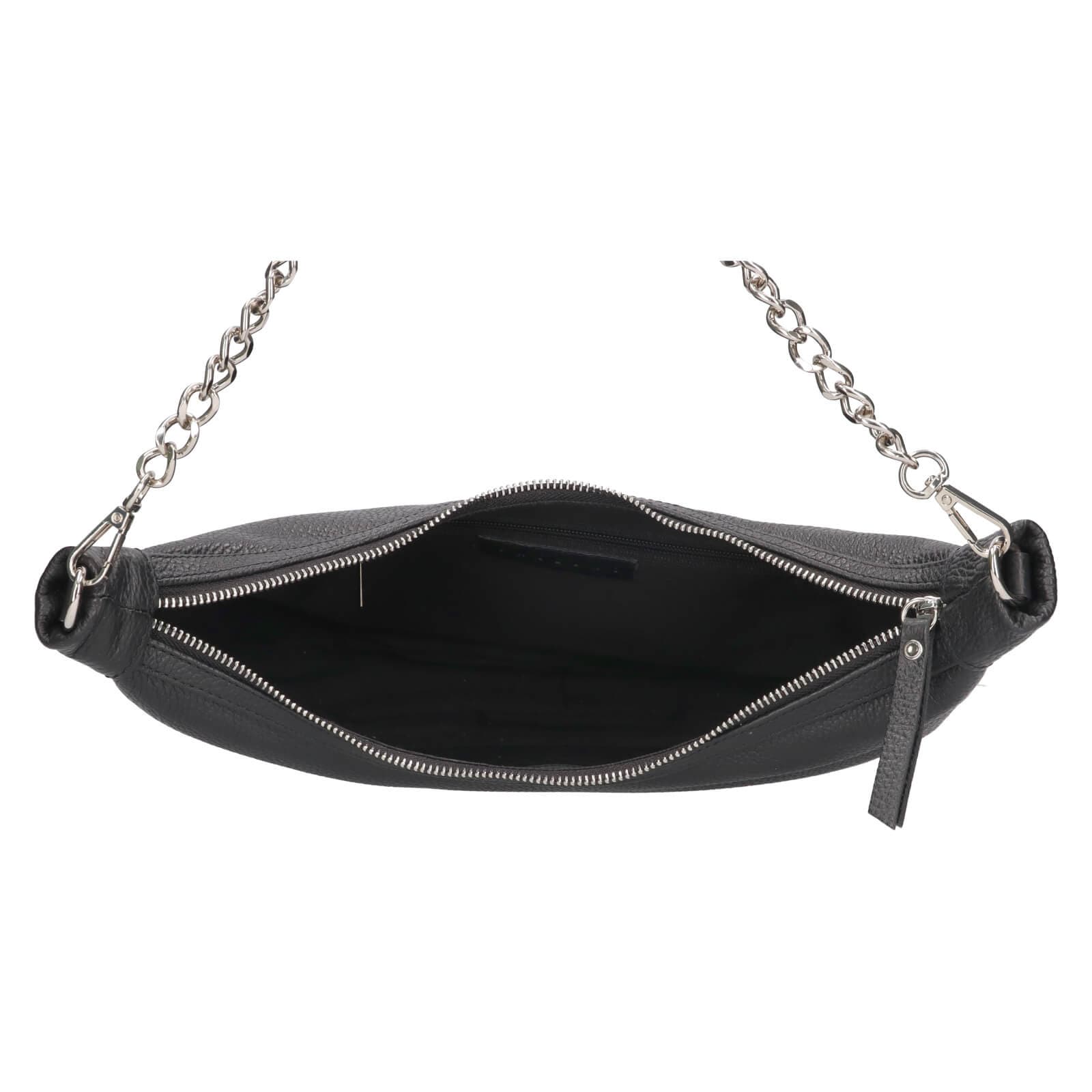 Kožená kabelka Facebag Gisela, černá 5