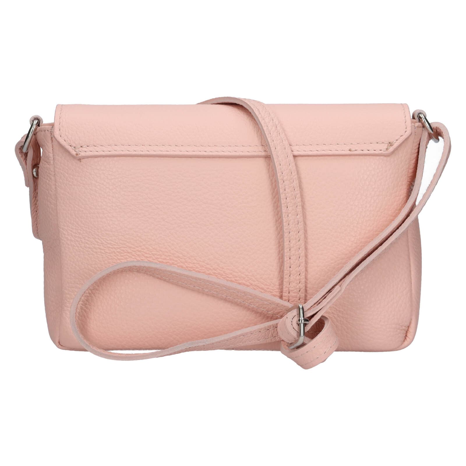 Kožená crossbody kabelka Italia Kalia, růžová 3