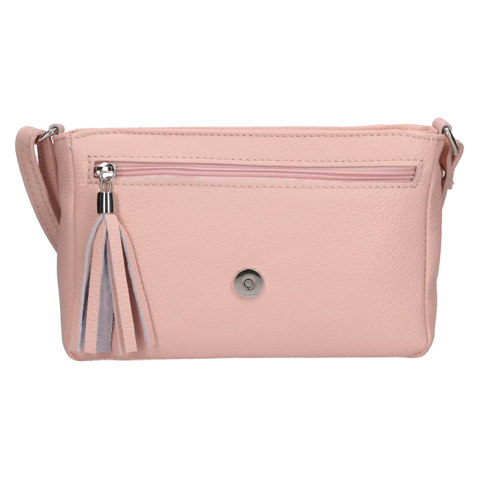 Kožená crossbody kabelka Italia Kalia, růžová 5