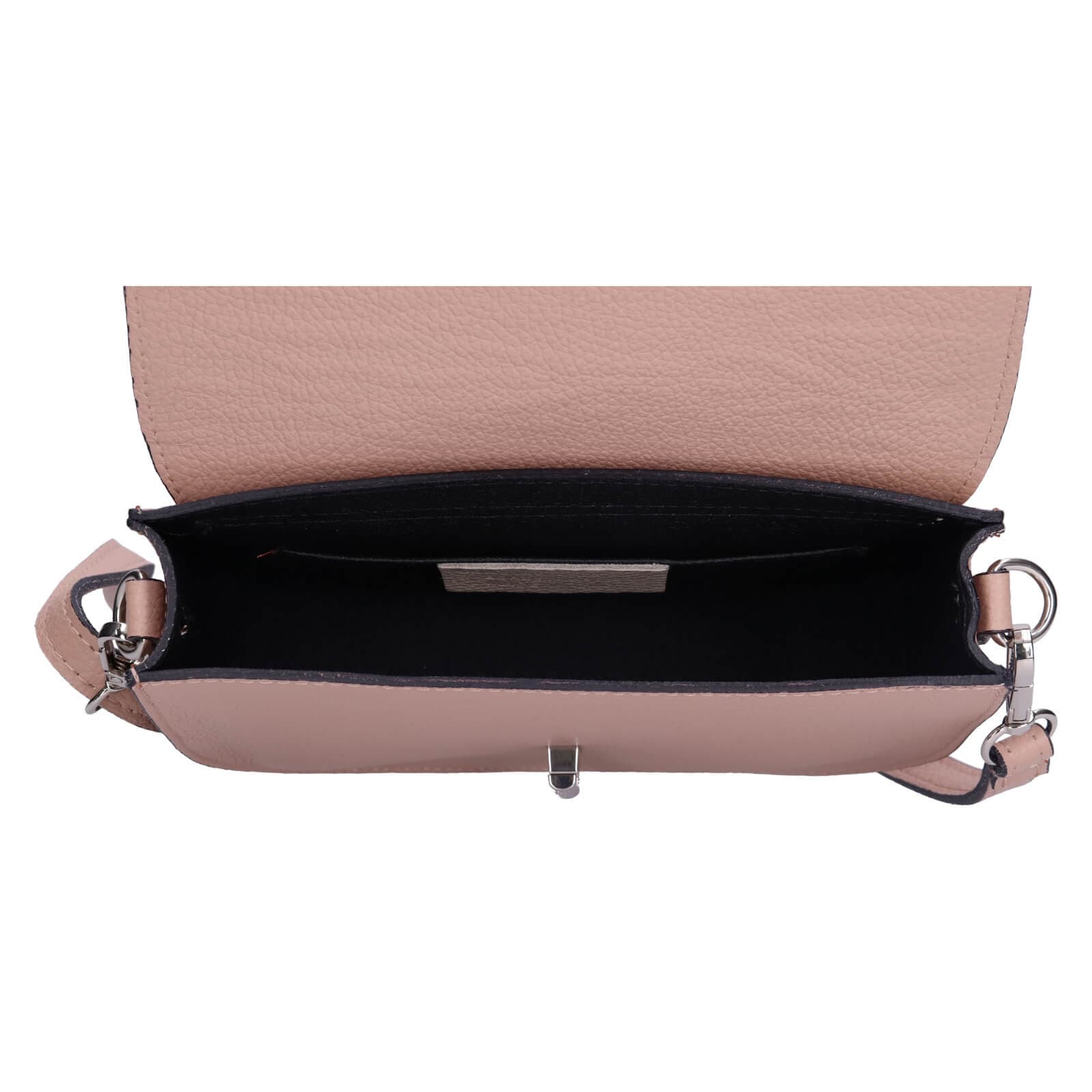 Kožená crossbody kabelka Italia Moniq, béžová 5