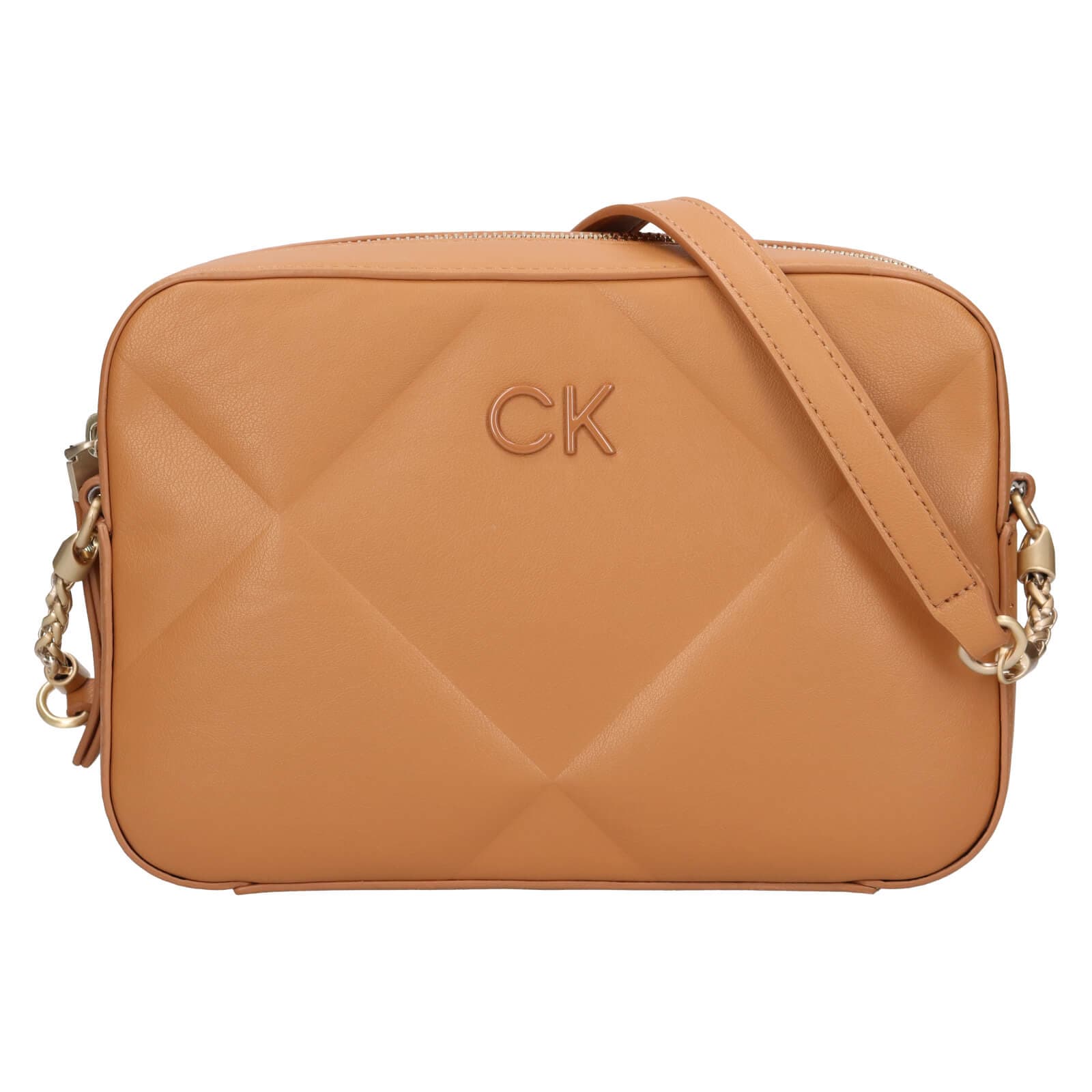 Crossbody kabelka Calvin Klein Quina, hnědá