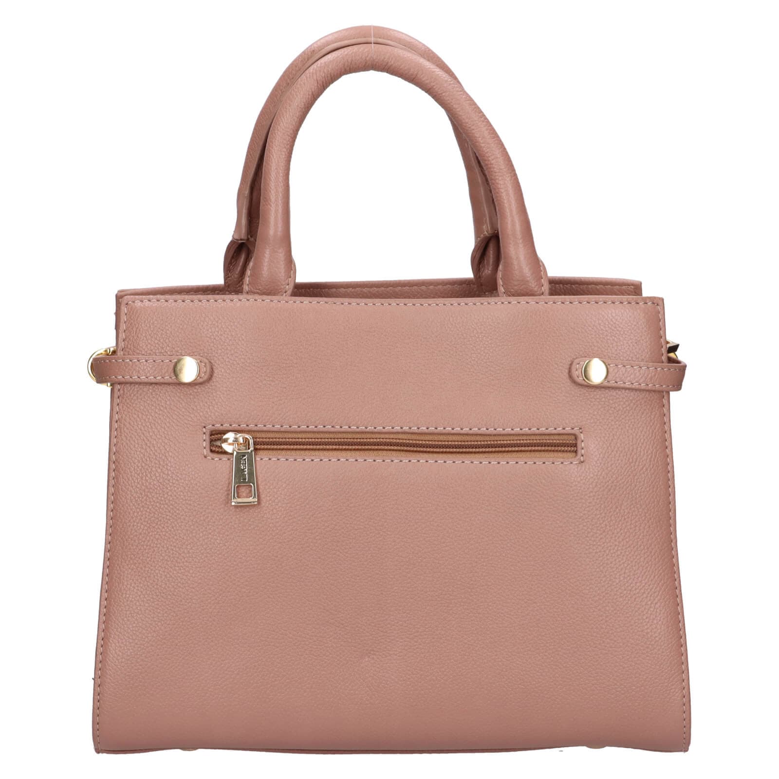 Kožená kabelka Lagen Lukaa, béžová 3
