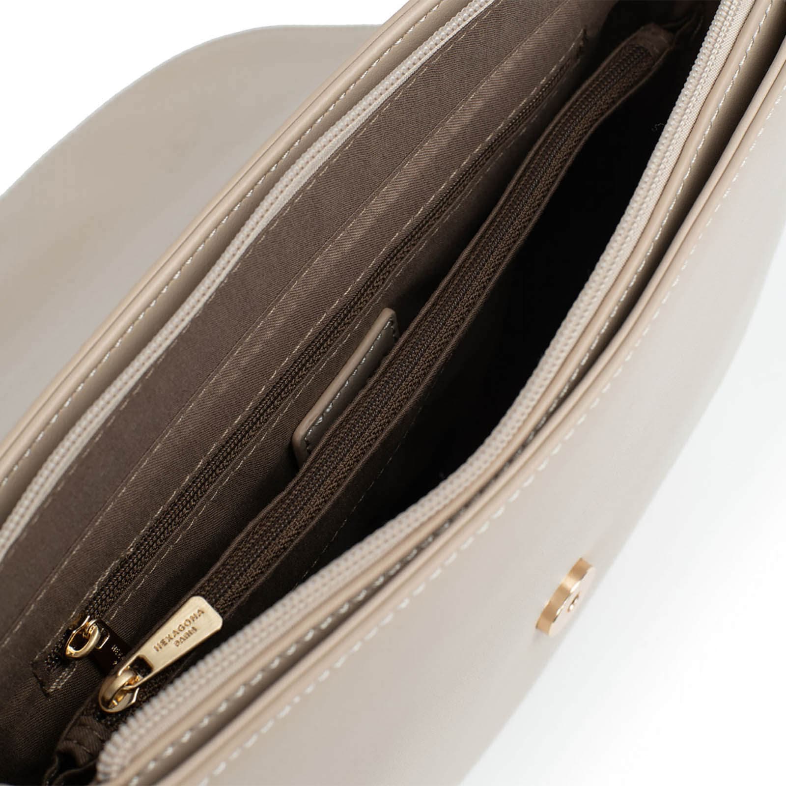 Crossbody kabelka Hexagona Irma, béžová 5