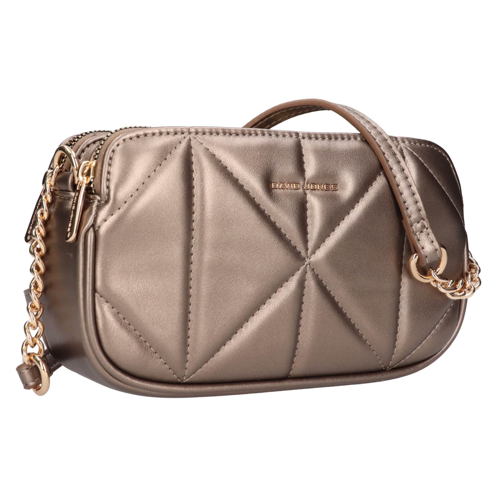 Crossbody kabelka David Jones Thea, stříbrná 2
