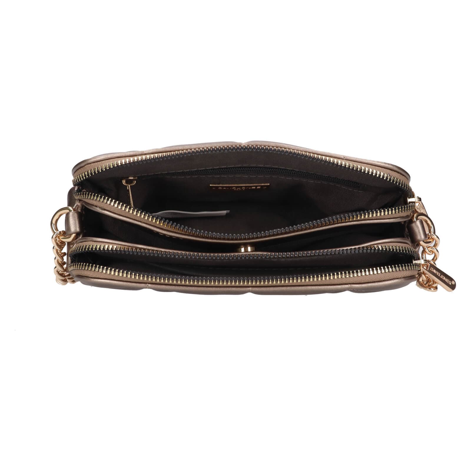 Crossbody kabelka David Jones Thea, stříbrná 5