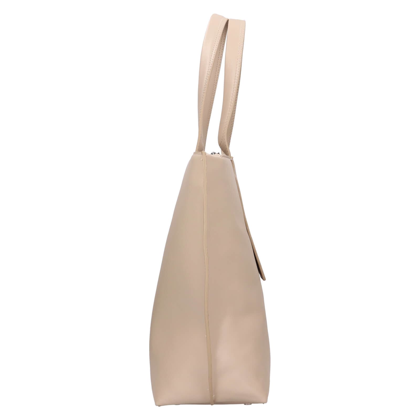 Kabelka Calvin Klein Lokka, béžová 4