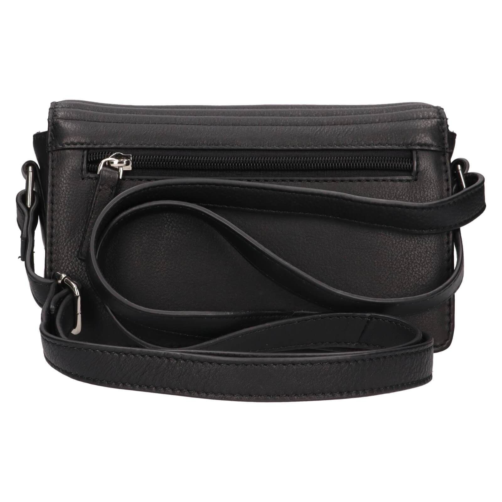 Kožená crossbody kabelka Lagen Livia, černá 2