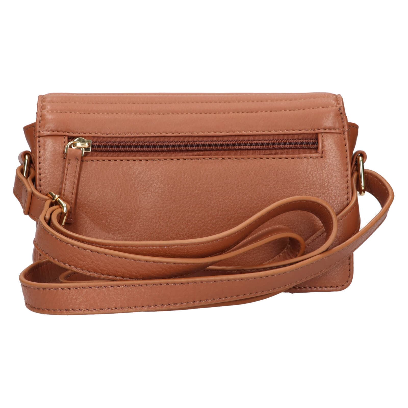 Kožená crossbody kabelka Lagen Livia, hnědá 3
