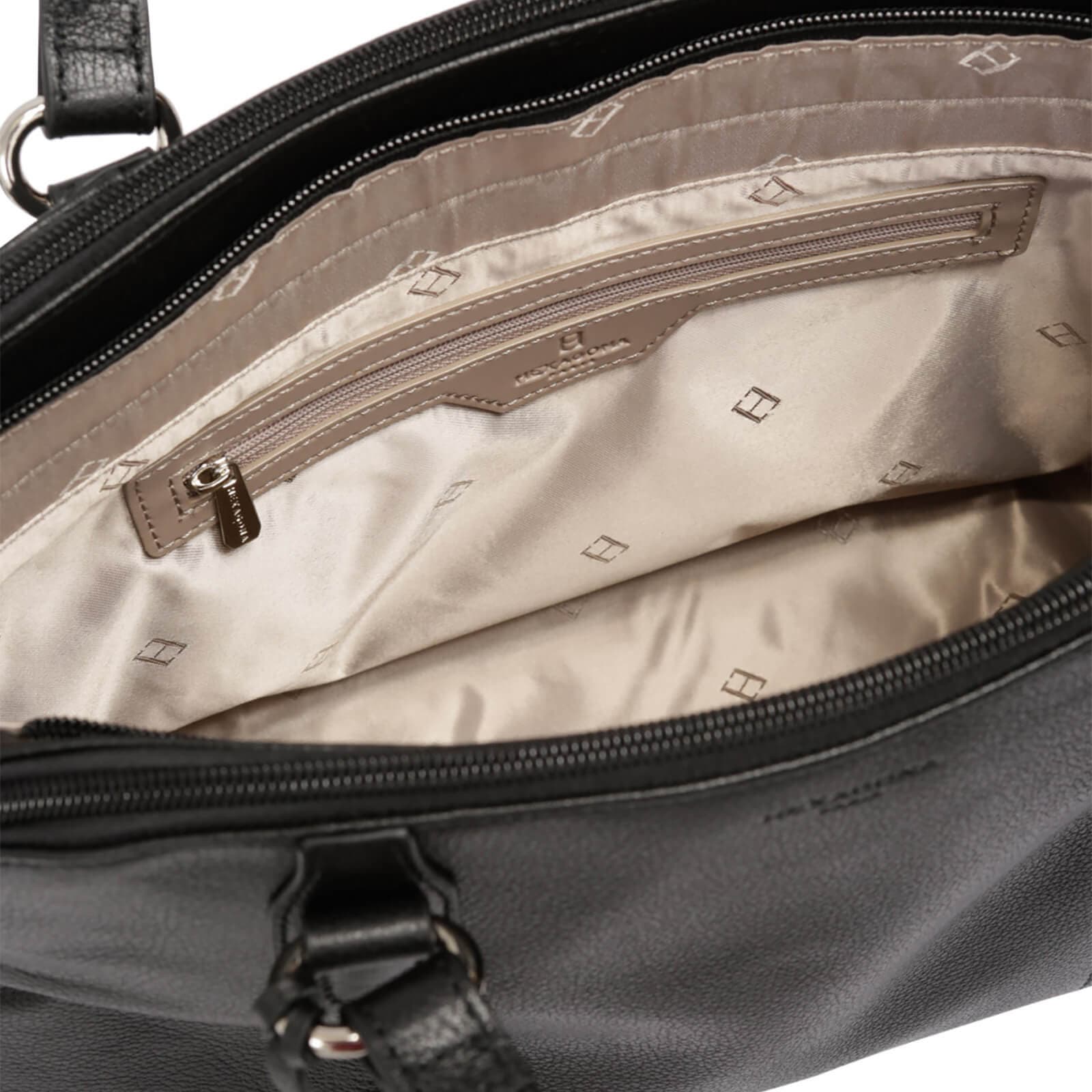 Kožená crossbody kabelka Hexagona Cecilie, černá 5