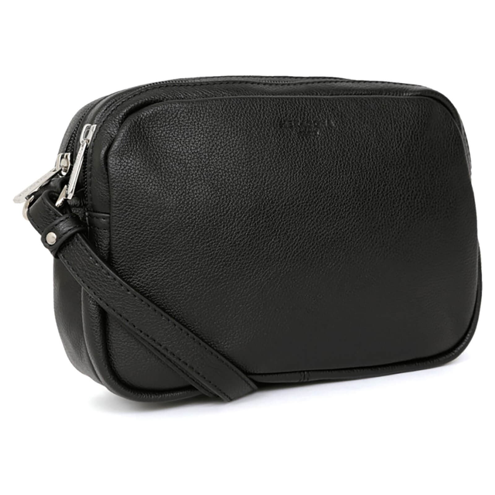 Kožená crossbody kabelka Hexagona Cecilie, černá 2