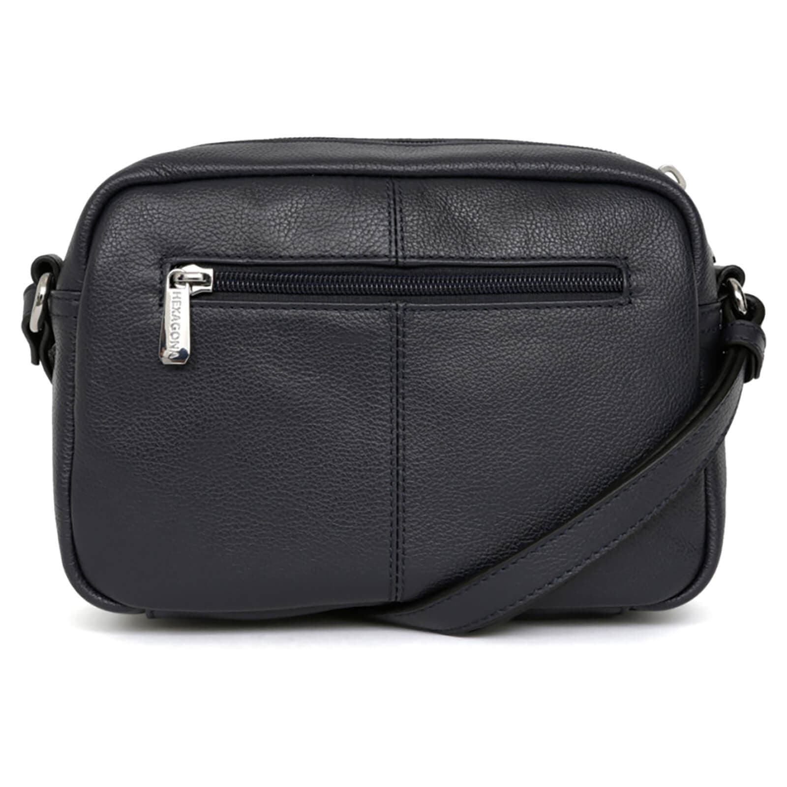 Kožená crossbody kabelka Hexagona Cecilie, modrá 3