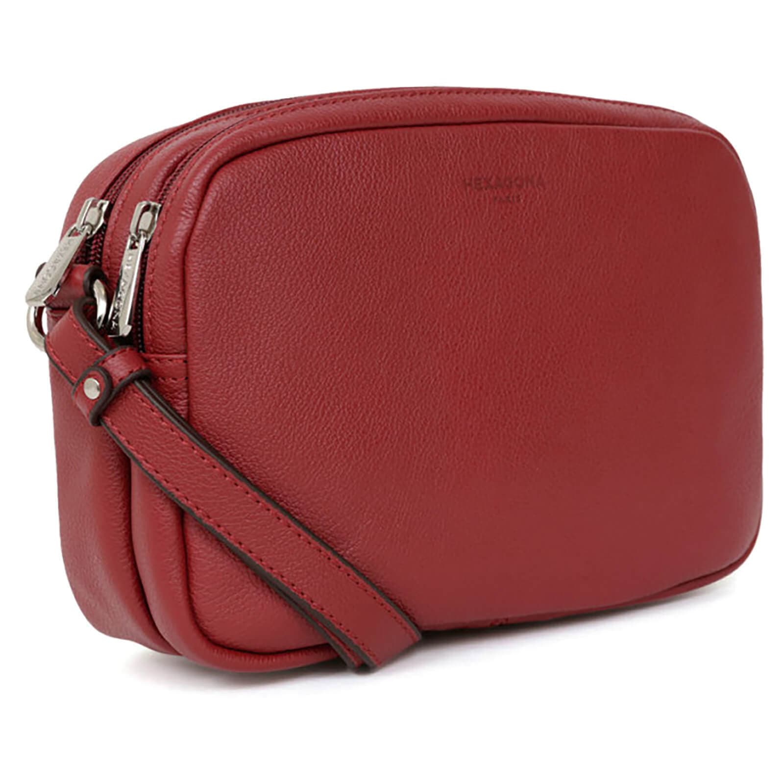 Kožená crossbody kabelka Hexagona Cecilie, červená 2
