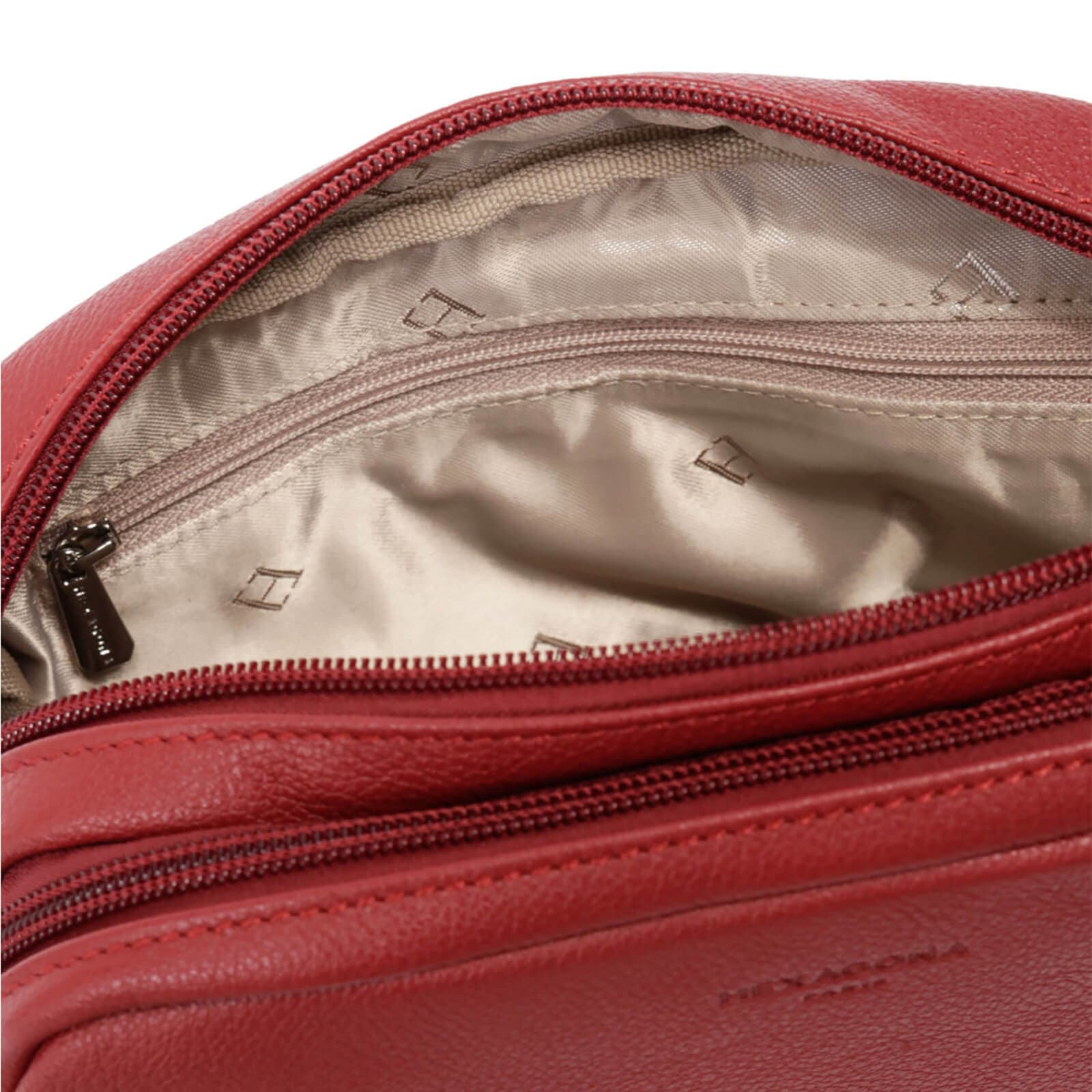 Kožená crossbody kabelka Hexagona Cecilie, červená 5