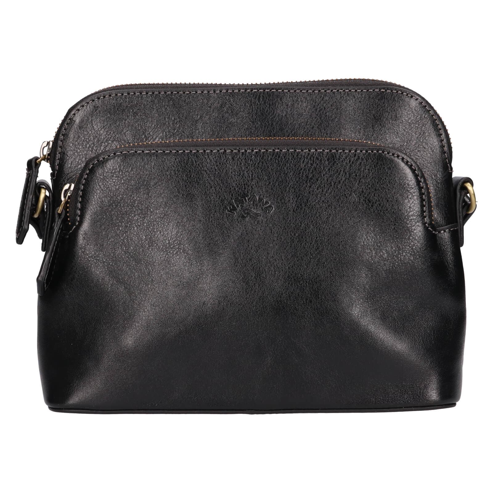 Kožená crossbody kabelka Katana Kaise, černá 2
