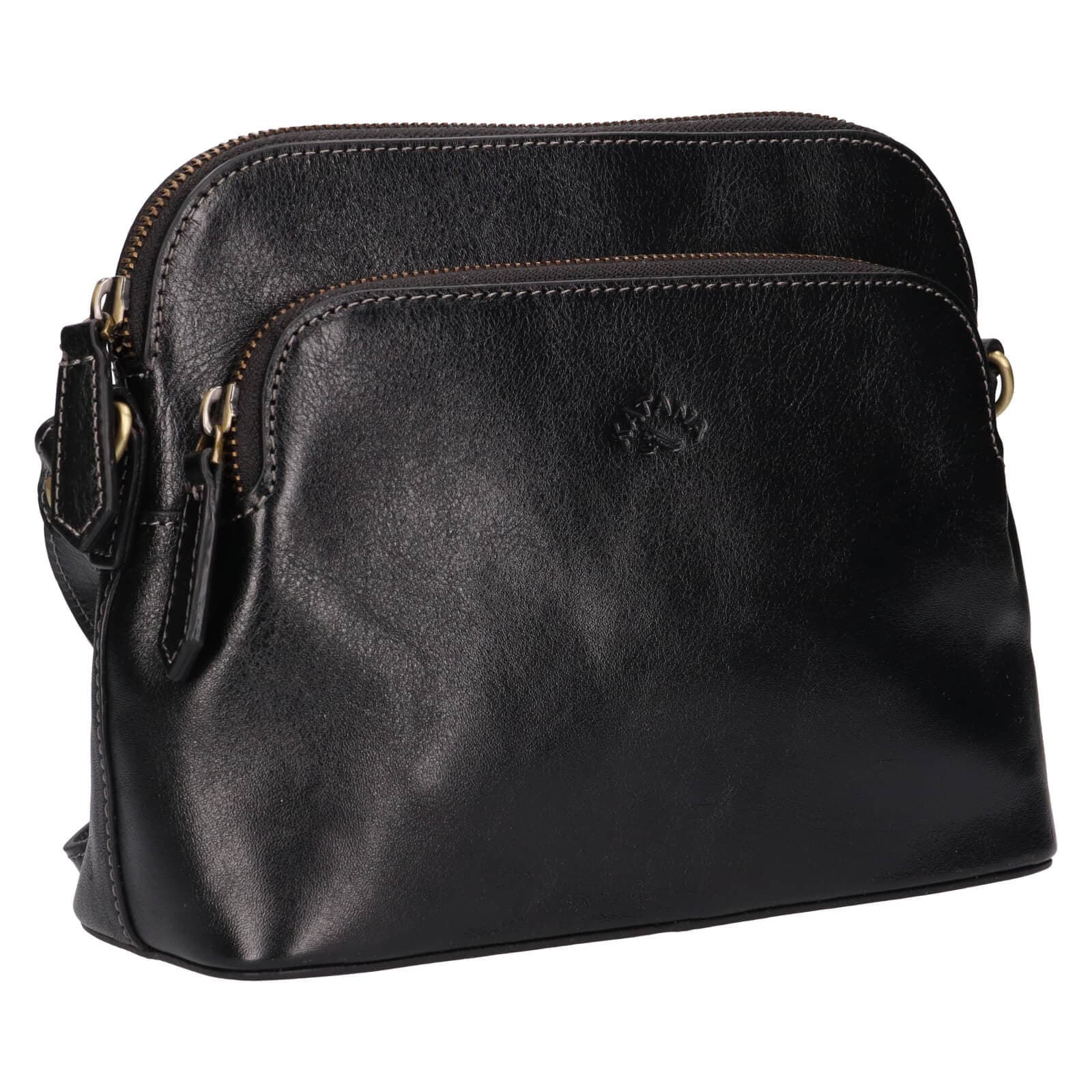 Kožená crossbody kabelka Katana Kaise, černá 3