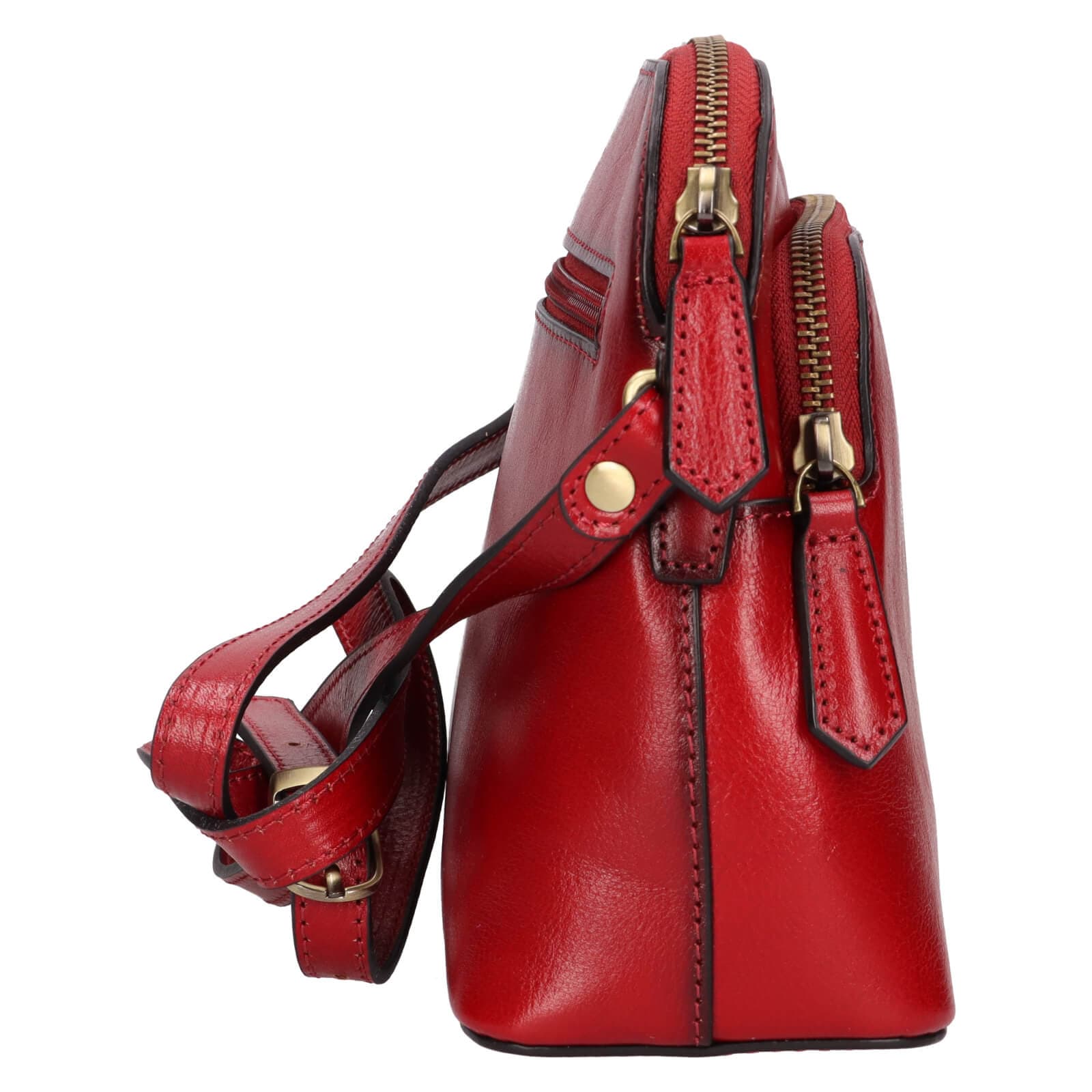 Kožená crossbody kabelka Katana Kaise, červená 4