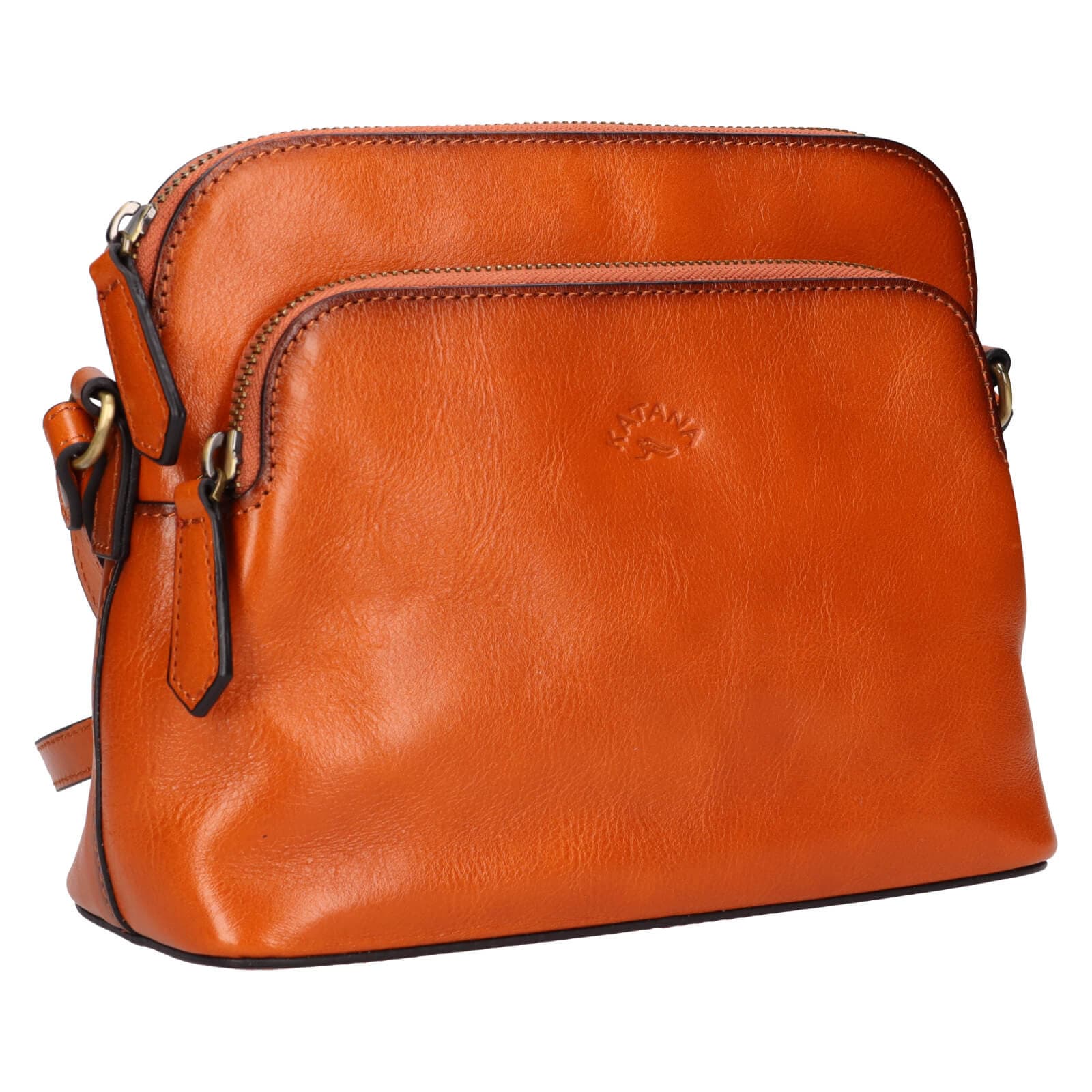 Kožená crossbody kabelka Katana Kaise, hnědá 3