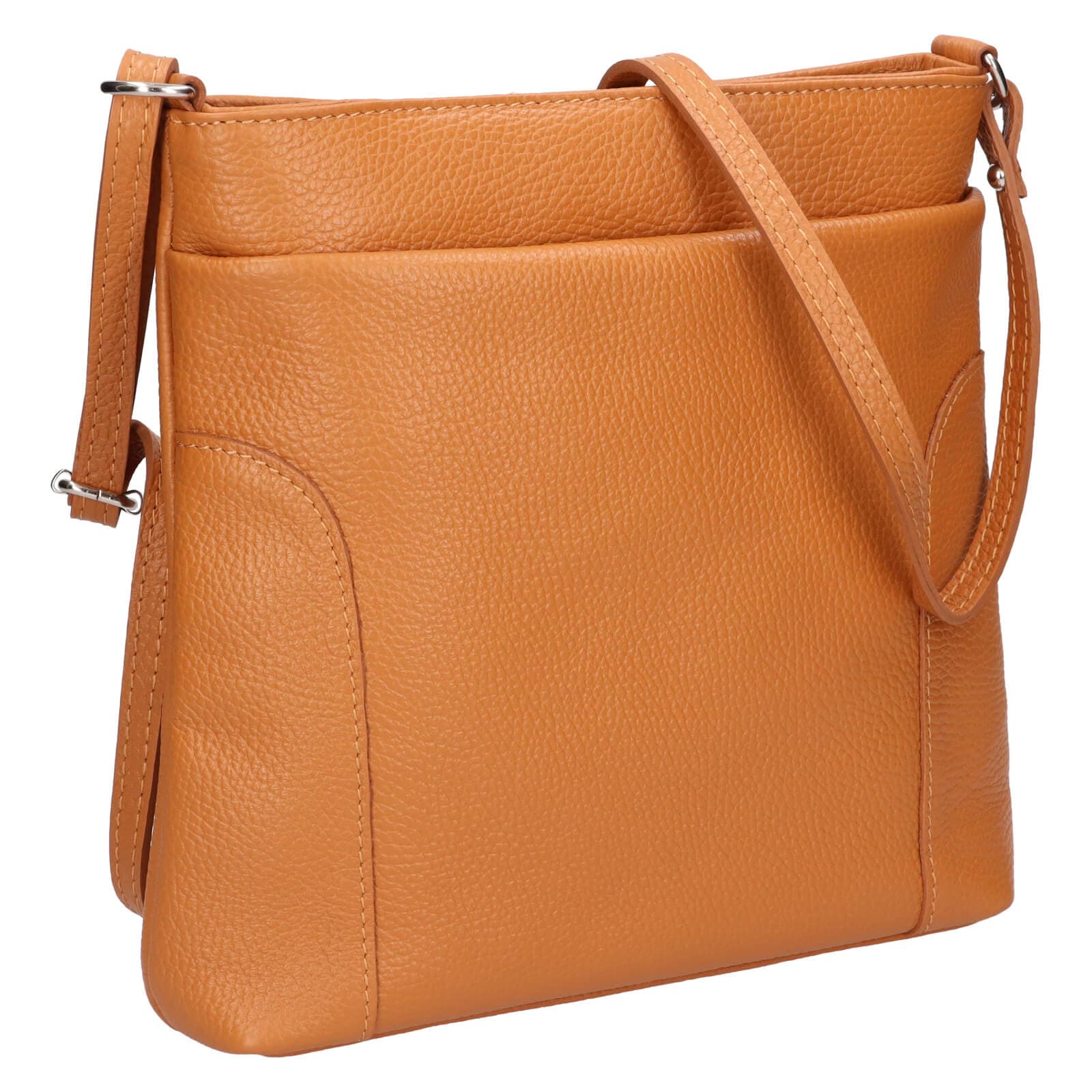 Kožená crossbody kabelka Italia Emma, hnědá 2