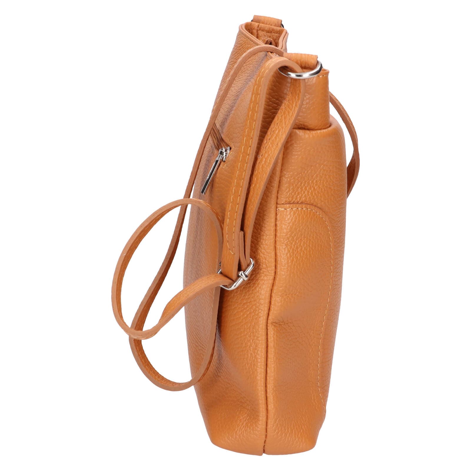 Kožená crossbody kabelka Italia Emma, hnědá 4