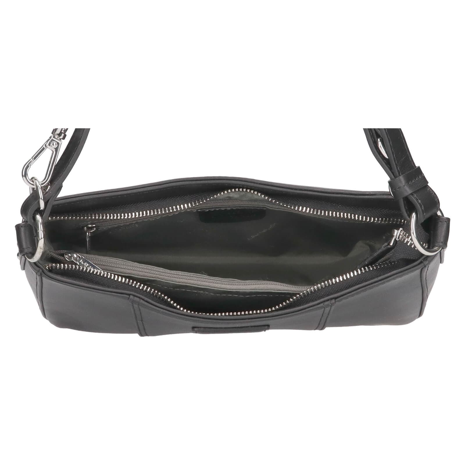 Kožená kabelka Katana Disa, černá 5