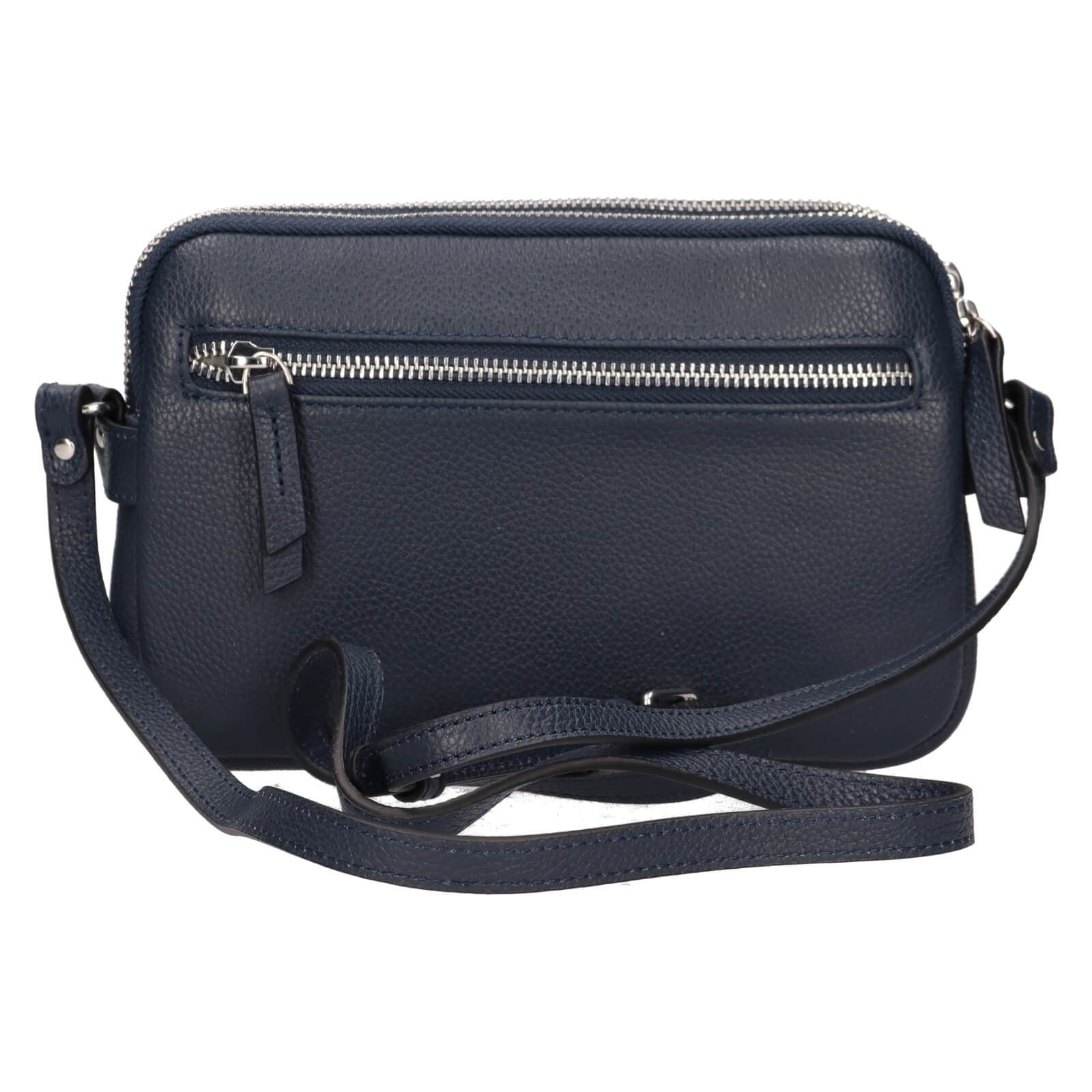 Kožená crossbody kabelka Katana Francia, modrá 3
