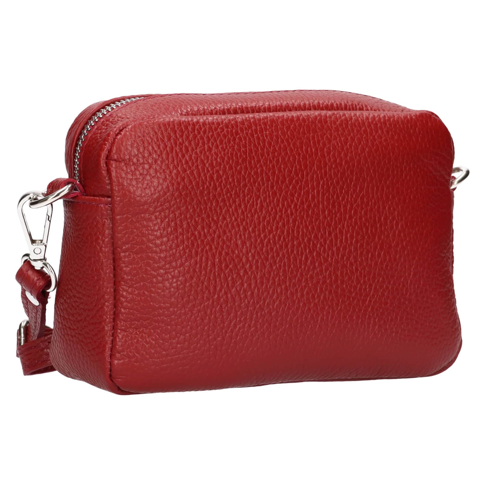 Kožená crossbody kabelka Italia Marika, červená 2