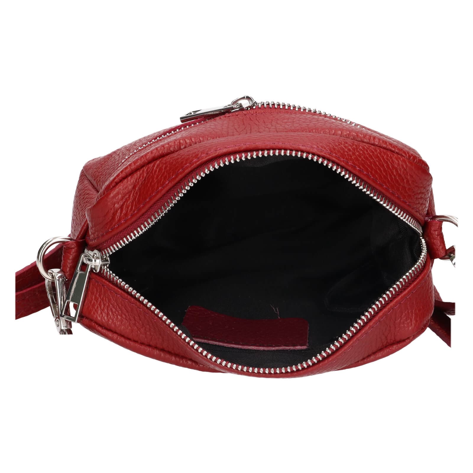 Kožená crossbody kabelka Italia Marika, červená 5