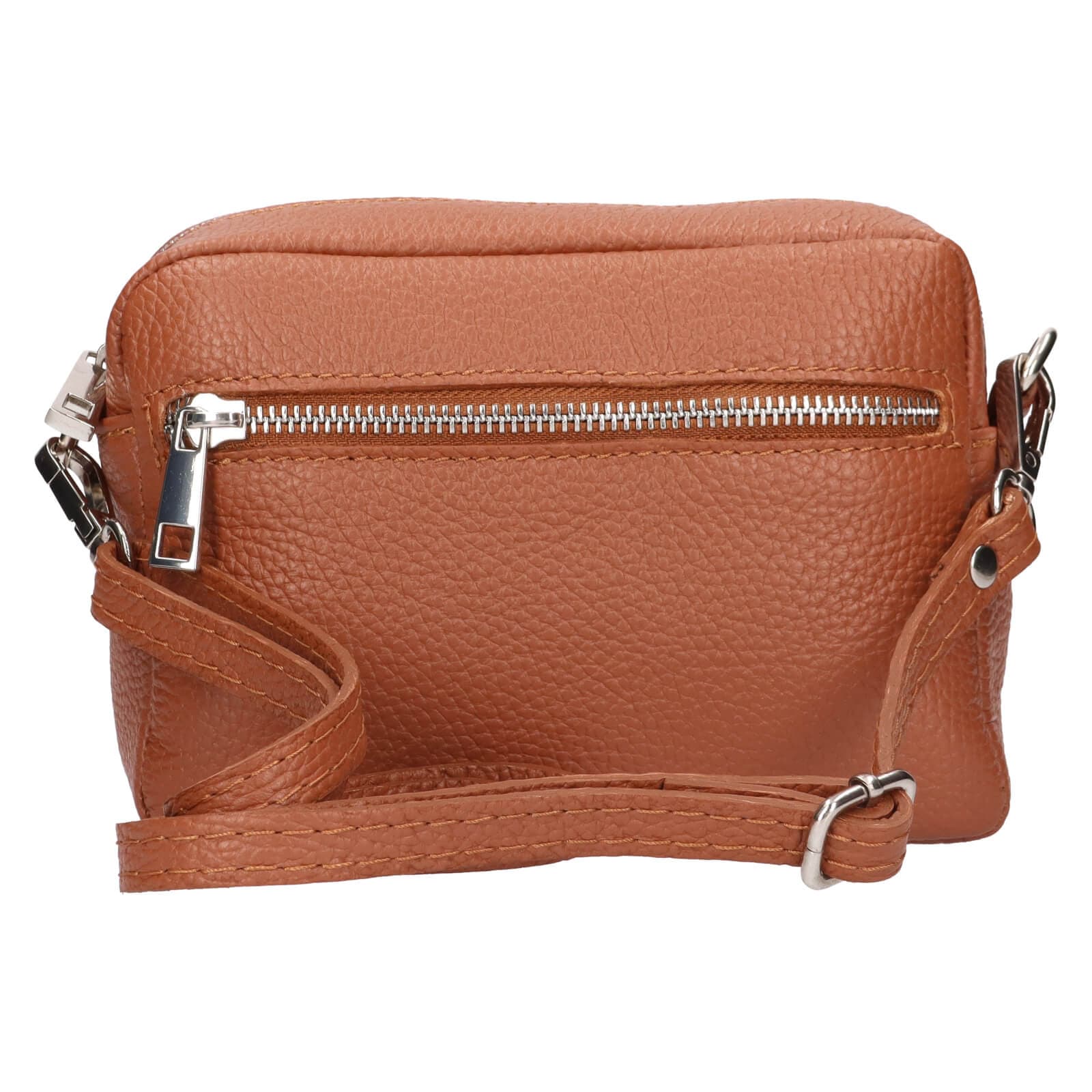 Kožená crossbody kabelka Italia Marika, hnědá 3