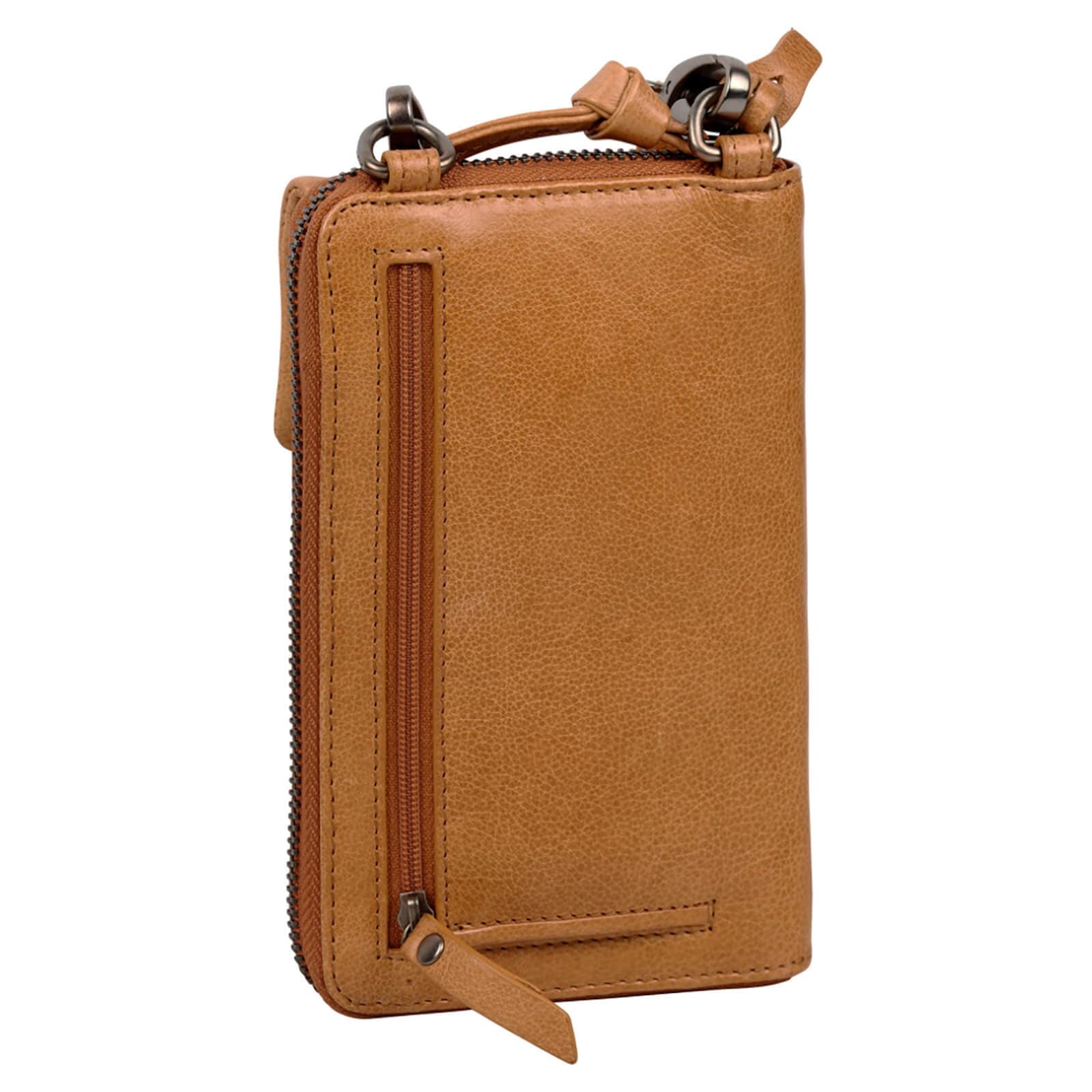 Kožená crossbody kabelka s peněženkou Burkely Vida, hnědá 4