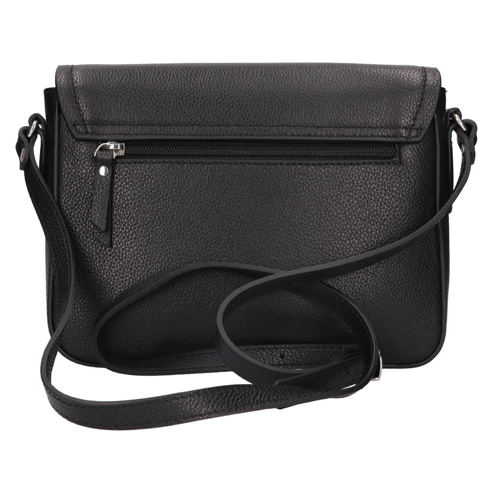 Kožená crossbody kabelka Katana Lucce, černá 2