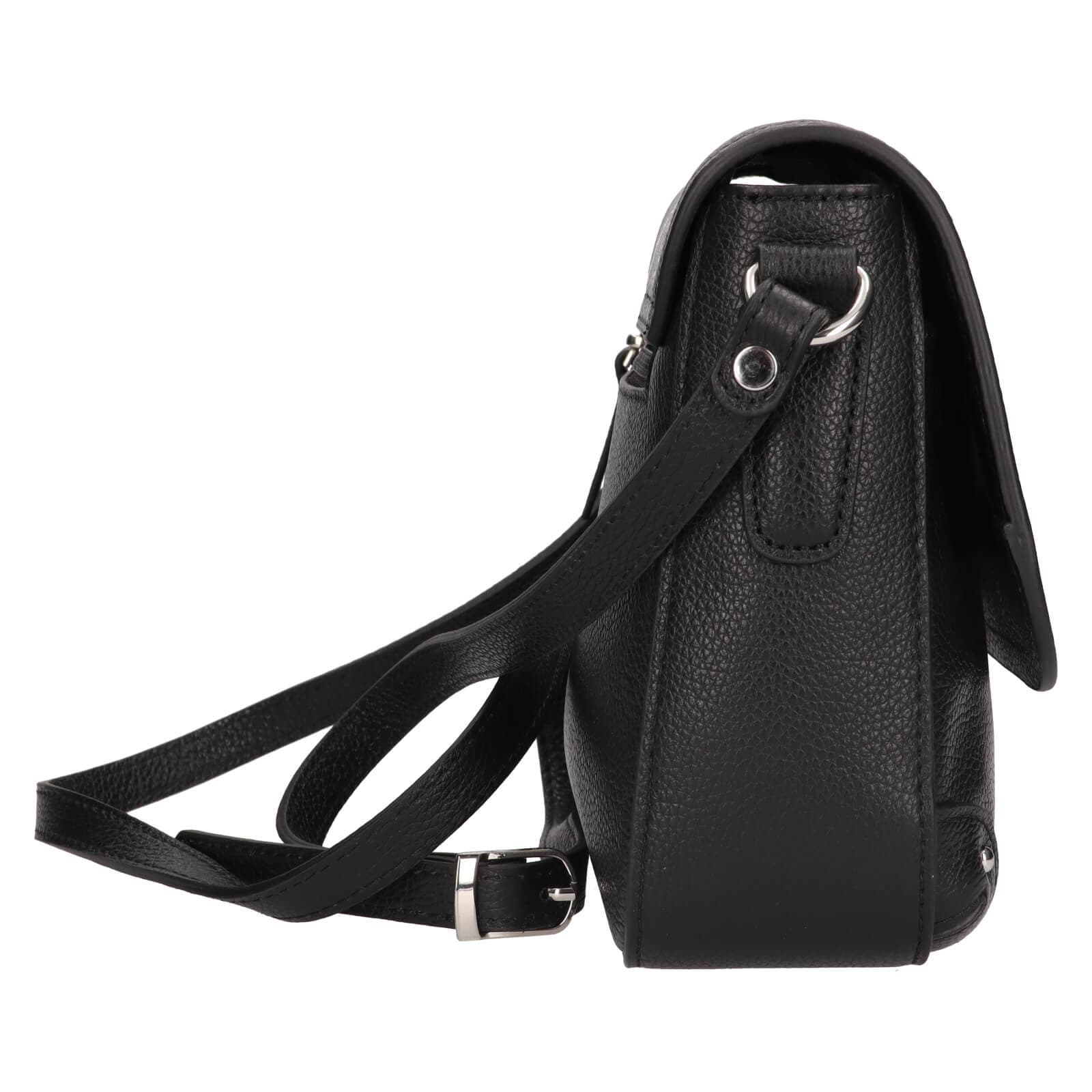 Kožená crossbody kabelka Katana Lucce, černá 3