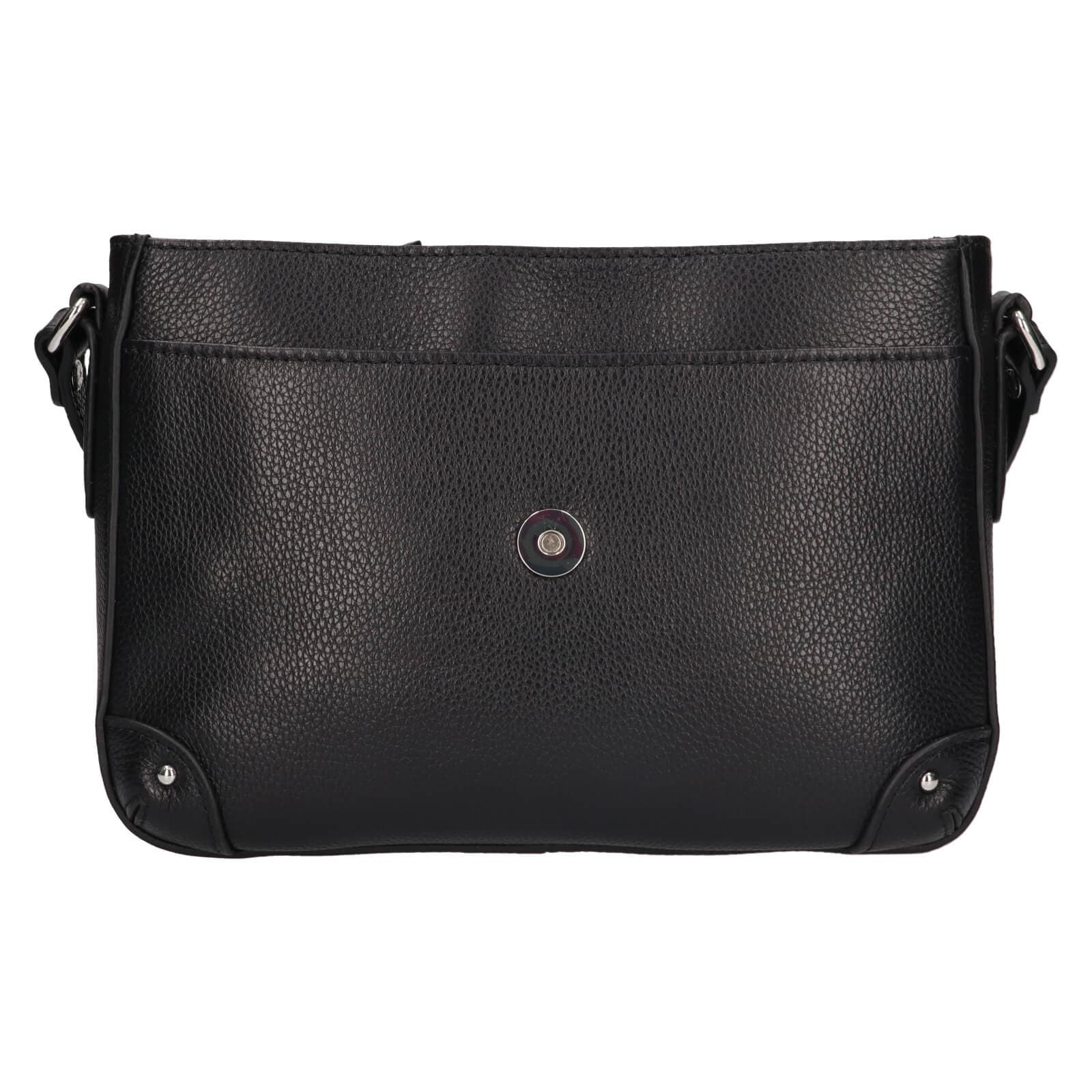 Kožená crossbody kabelka Katana Lucce, černá 5