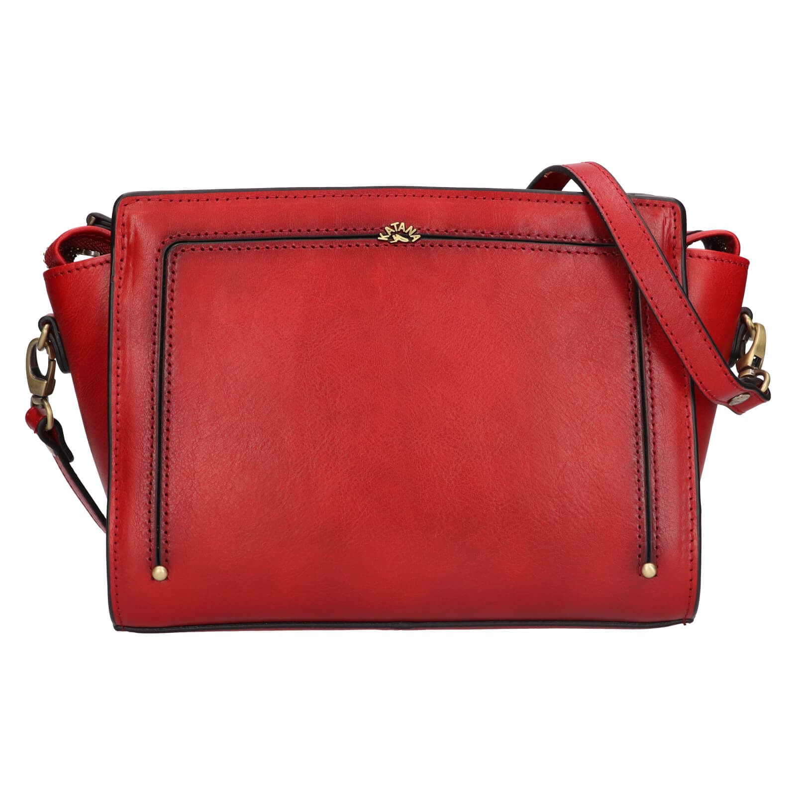 Kožená crossbody kabelka Katana Didia, červená