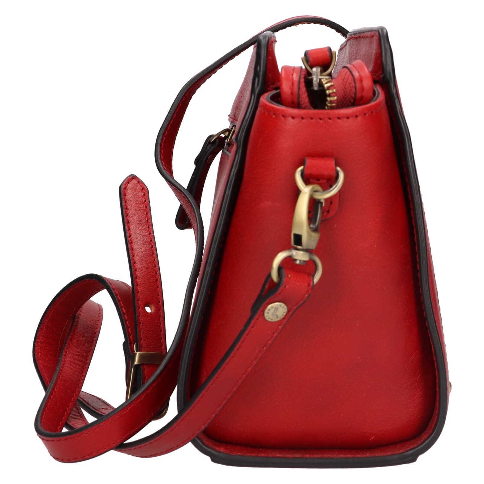 Kožená crossbody kabelka Katana Didia, červená 4