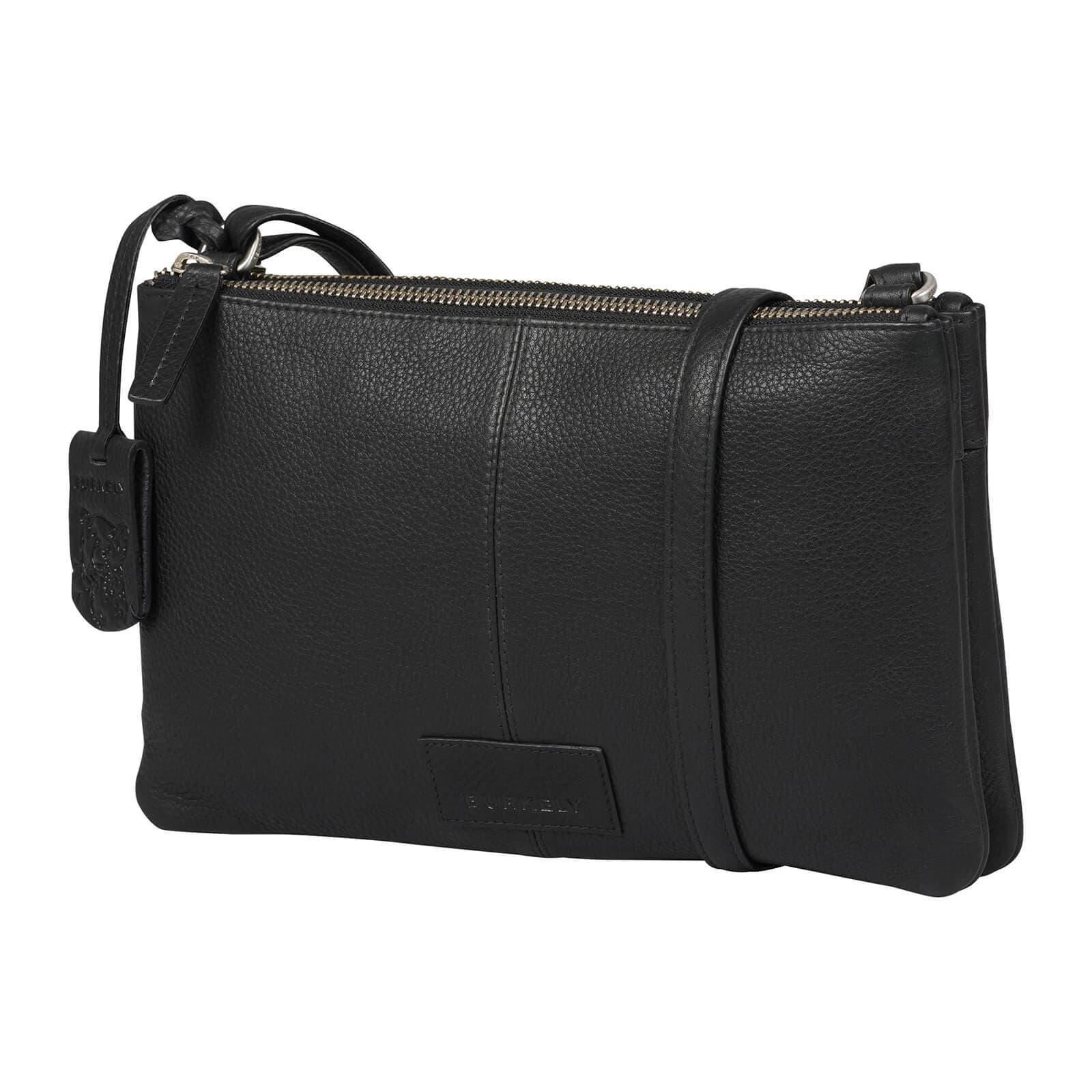 Crossbody kožená kabelka Burkely Hanje, černá 2