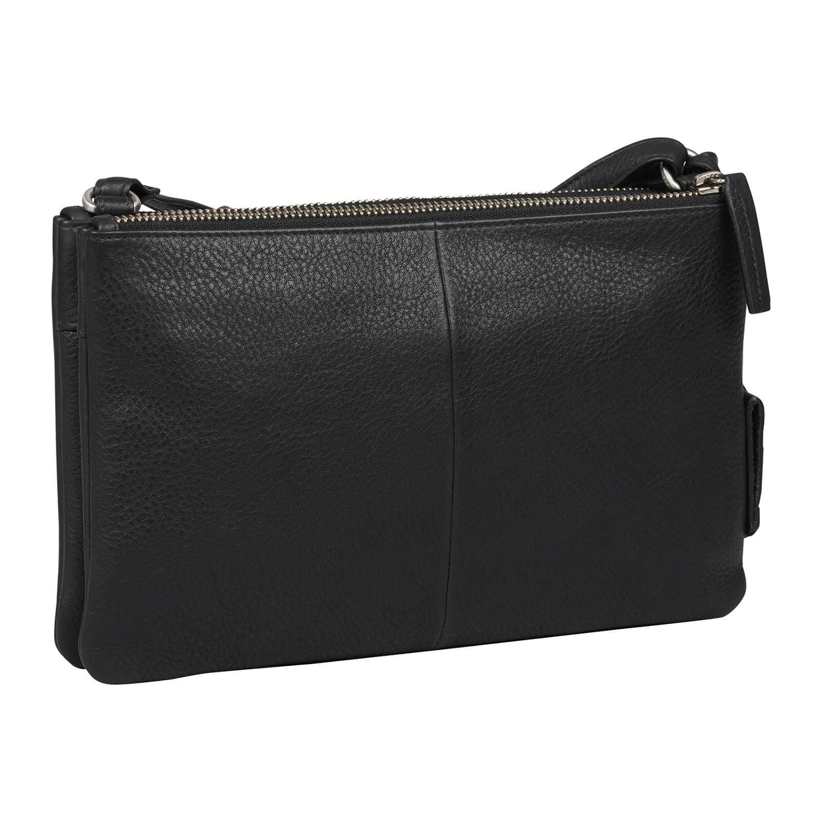 Crossbody kožená kabelka Burkely Hanje, černá 3