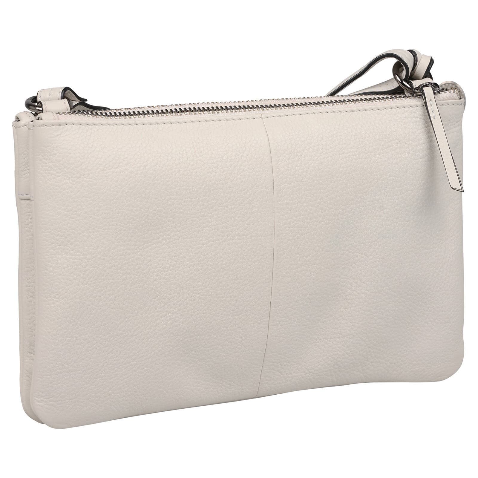 Crossbody kožená kabelka Burkely Whelly, krémová 3