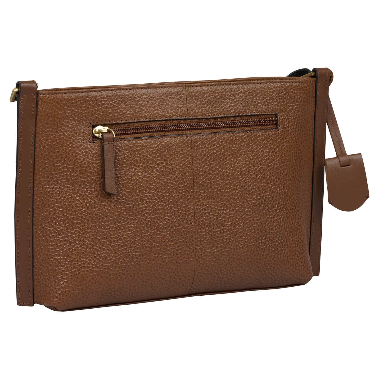 Kožená crossbody kabelka Burkely Akay, hnědá 3
