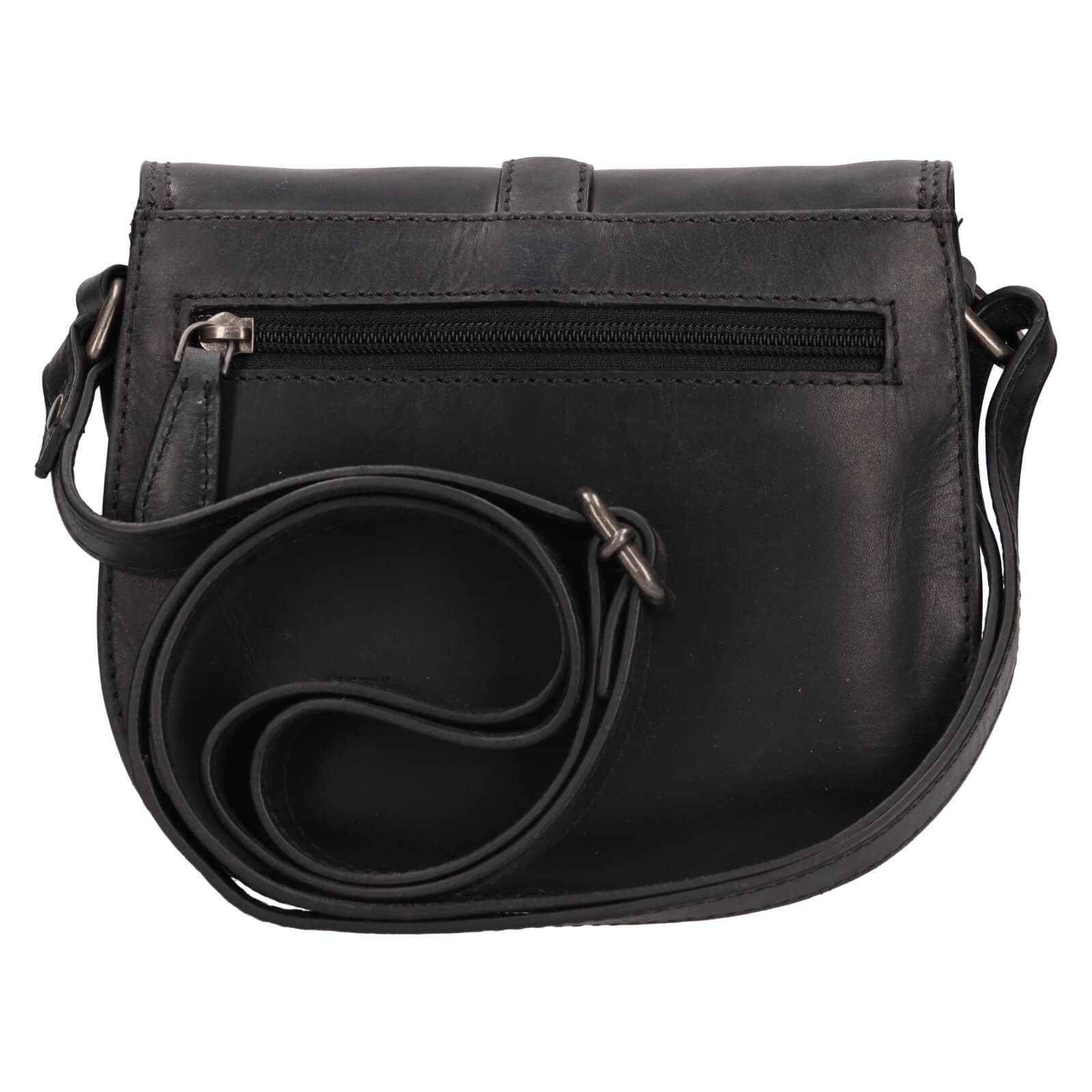 Kožená crossbody kabelka Sparwell Kamile, černá 4
