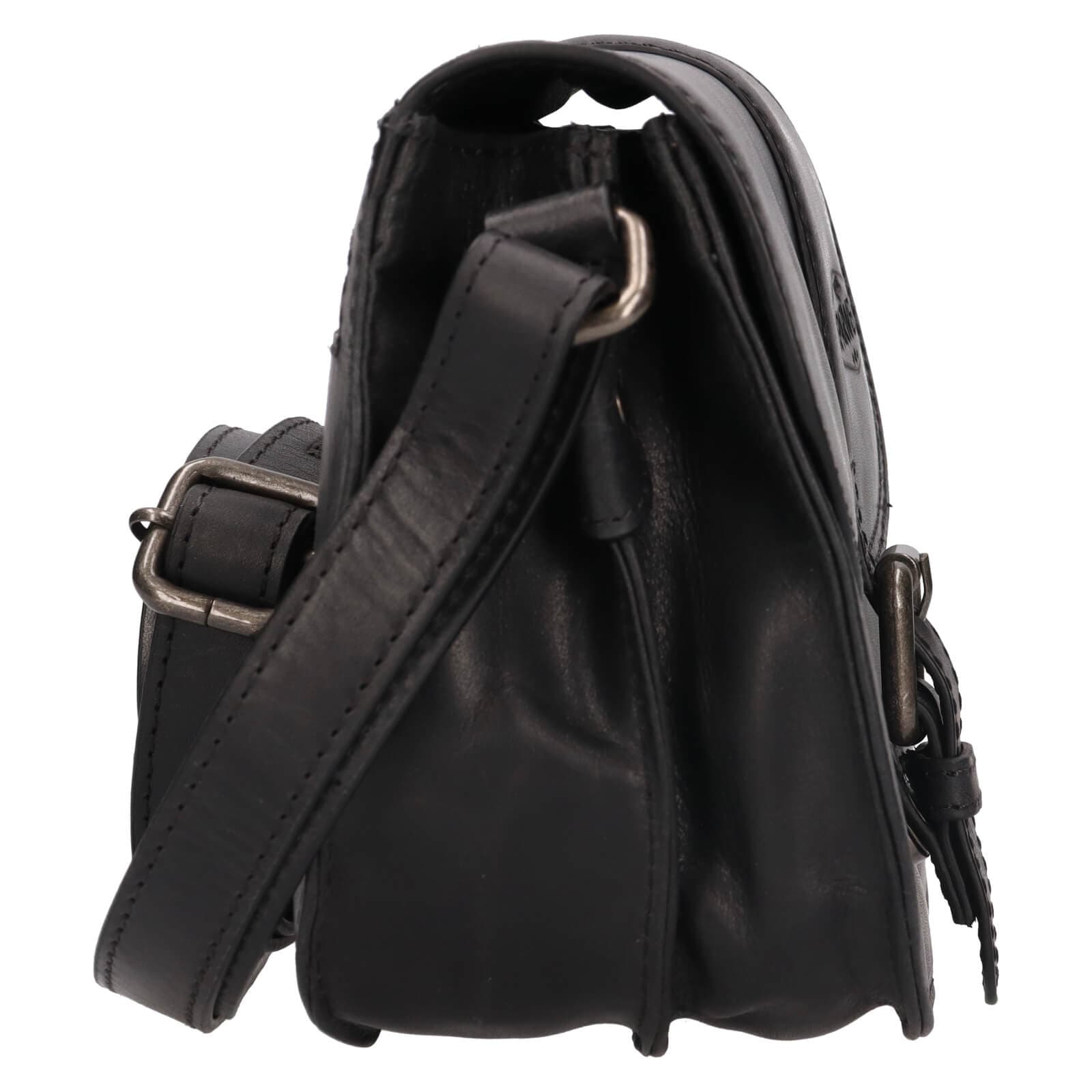 Kožená crossbody kabelka Sparwell Kamile, černá 5