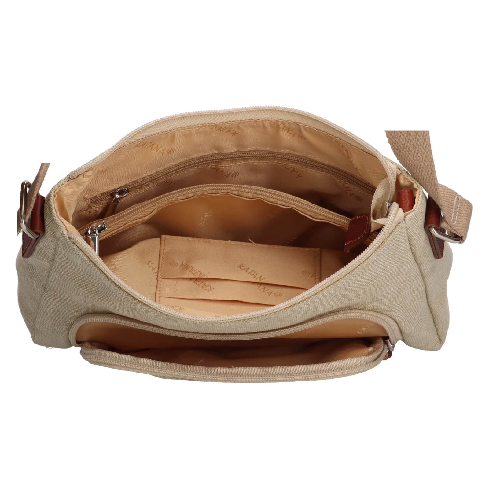 Crossbody kabelka Katana Luiza, béžová 5