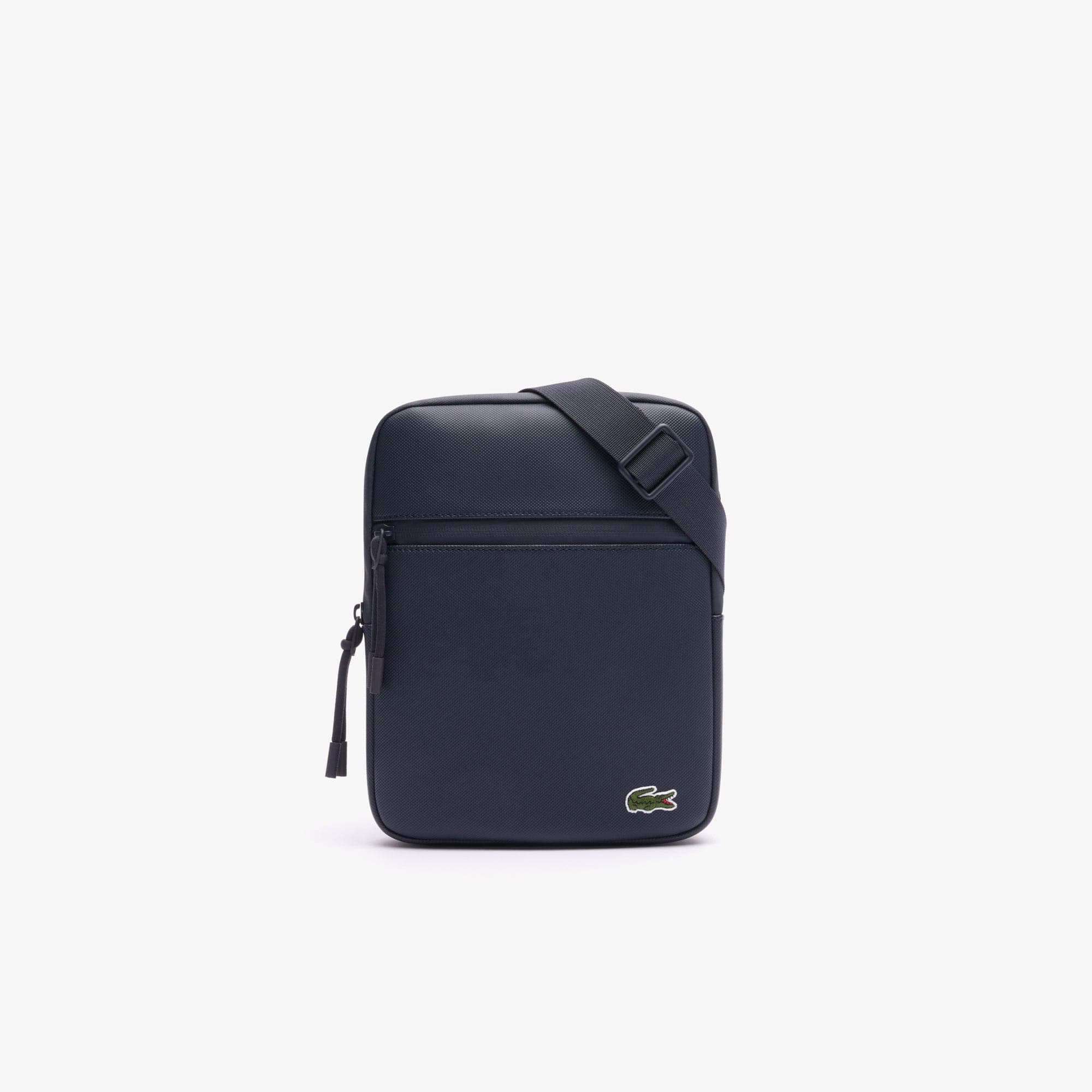 Středně velká pánská Crossbody taška na zip s jemným piké