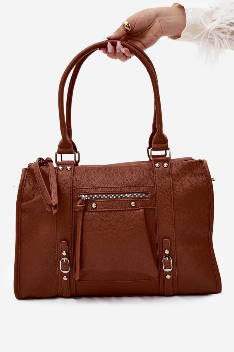 Velká kabelka Flora&Co z umělé kůže Camel