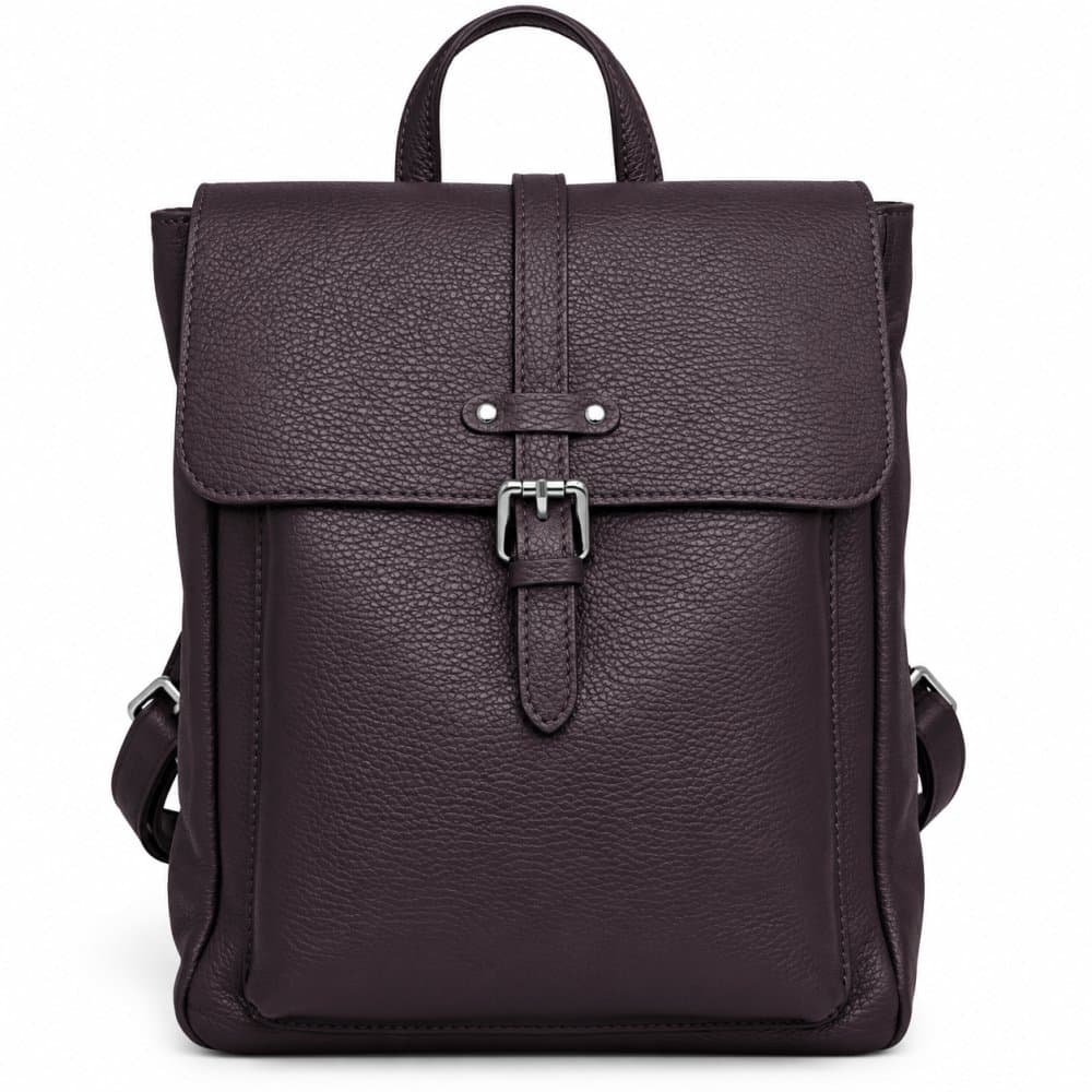 Kožený batoh dámský SARA BAGS bordo, vínová