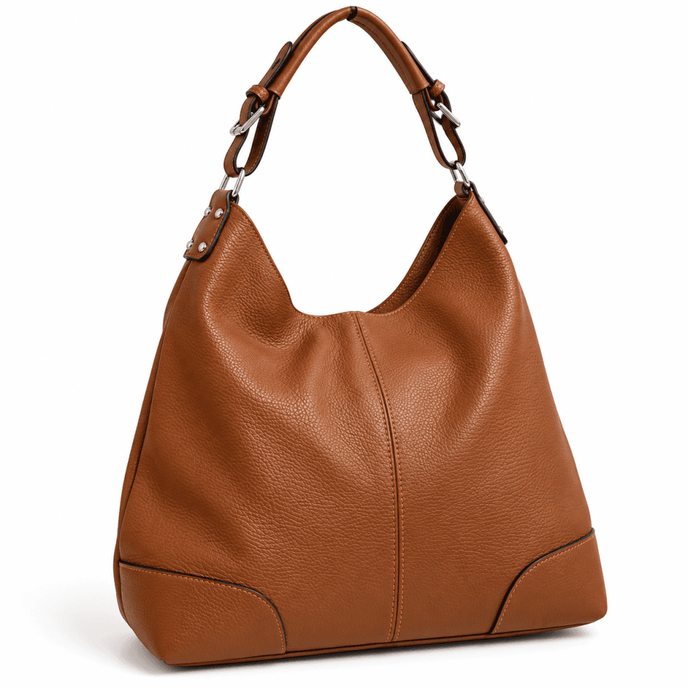 Kožená kabelka SARA BAGS 5375 hnědá camel