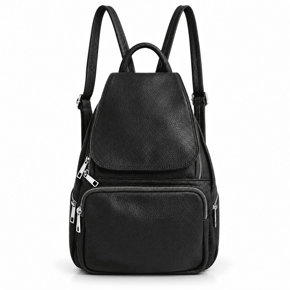 Kožený batoh dámský SARA BAGS 5977 černý