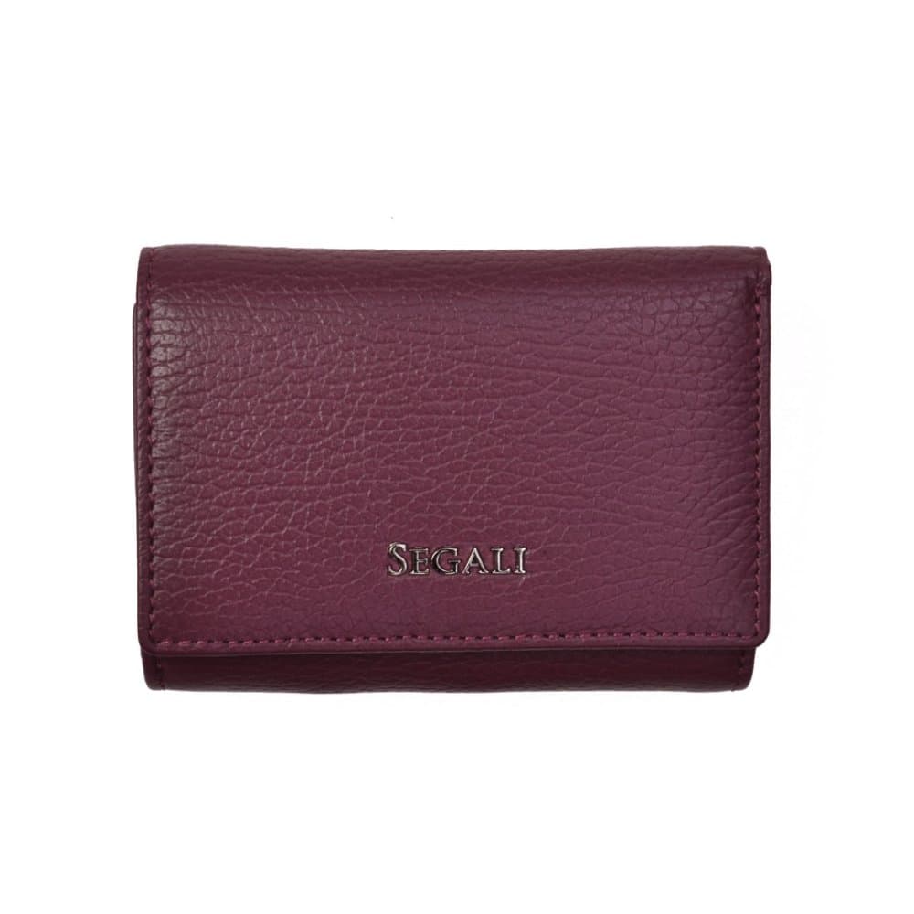 Dámská kožená malá peněženka SEGALI SG-7106 B bordo