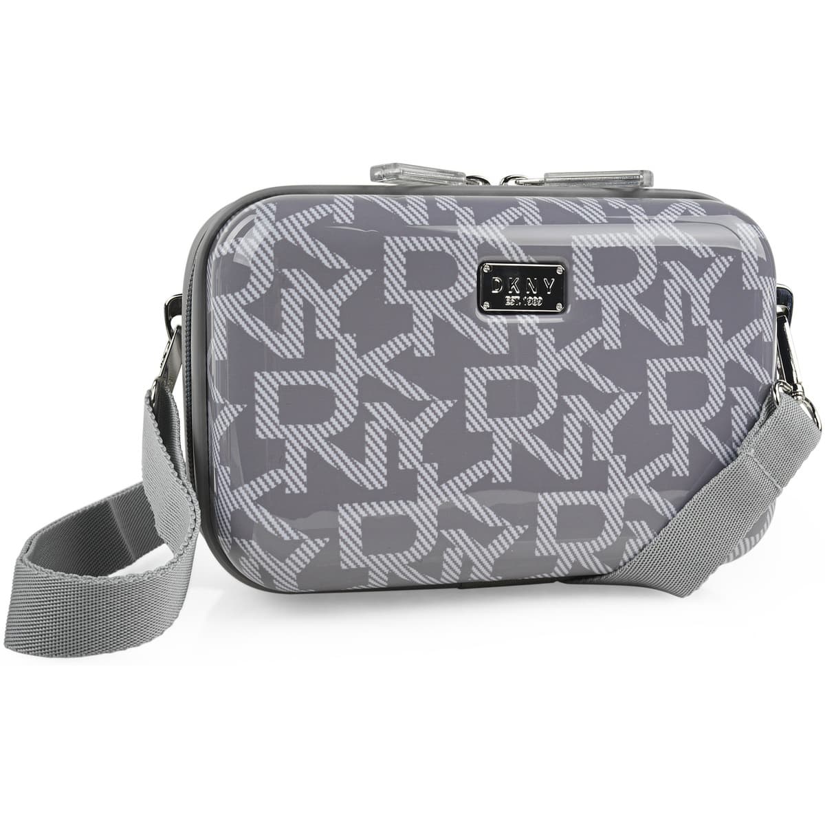 Kabelka přes rameno DKNY Deco Signature Cosmetic Case, šedá